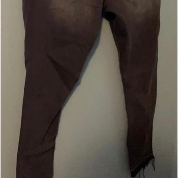 Gray/Black Stretch, Ankle Legging, Mid Rise - Picture 1 of 2